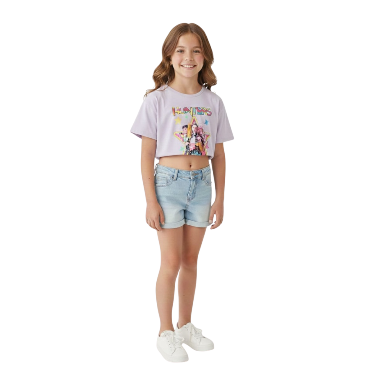 Crop Top Huntrix Washed 10 Lila La Pascalle