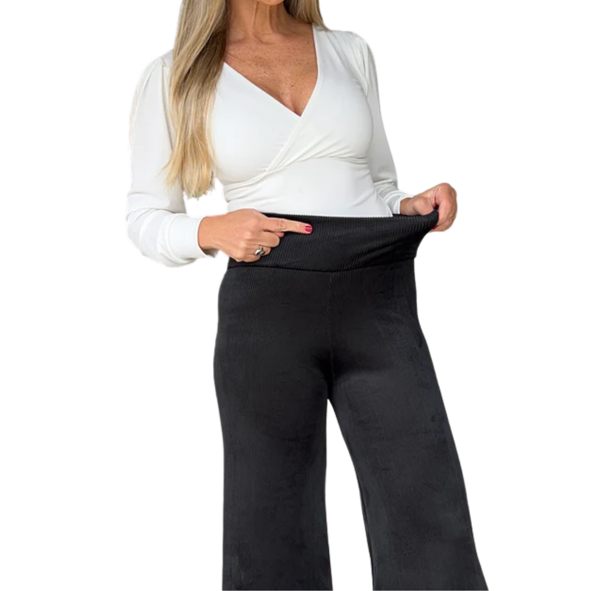 Pantalón Palazzo estilo vintage cotele