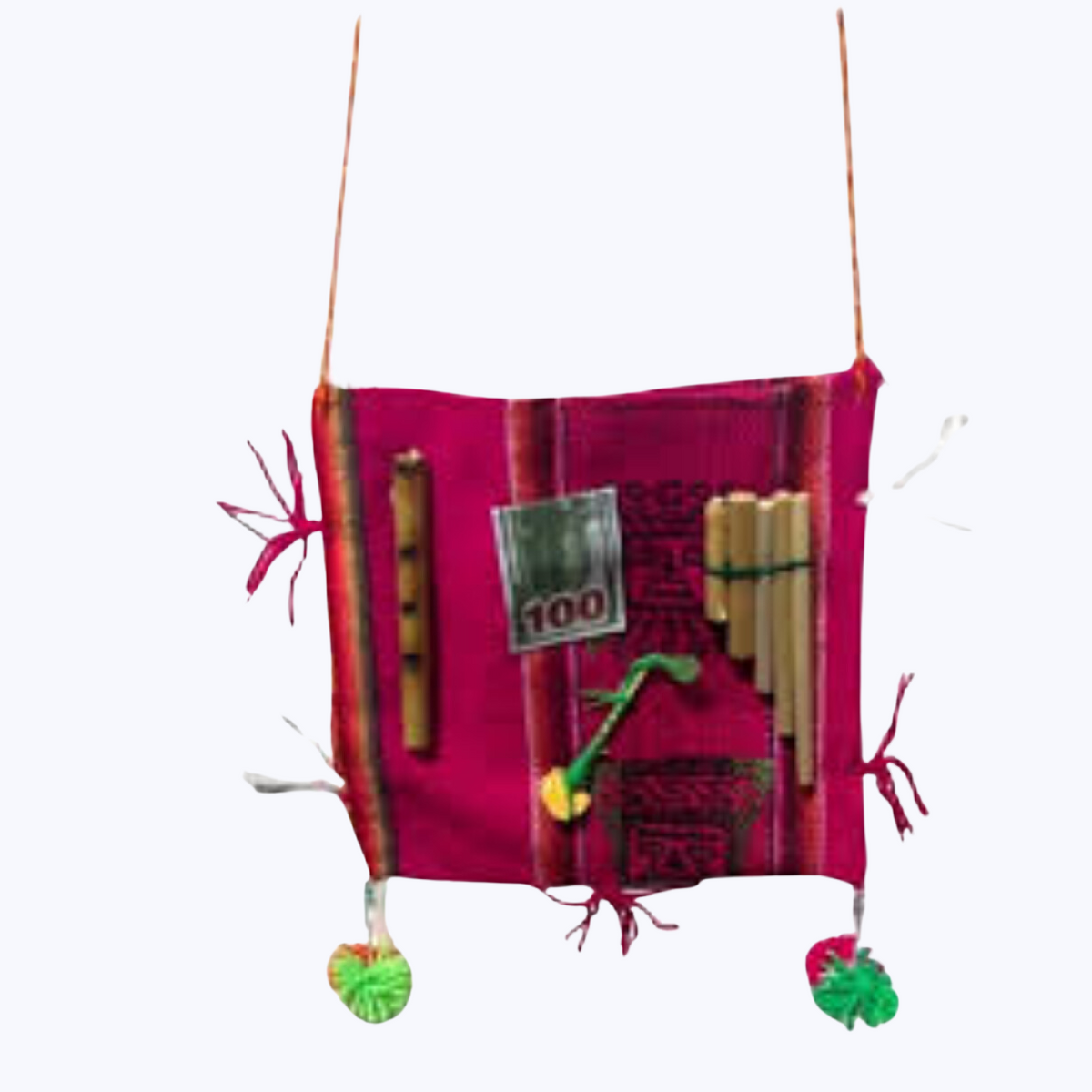 Morral Bolso + Pon Pon Nortino Fiestas Patrias