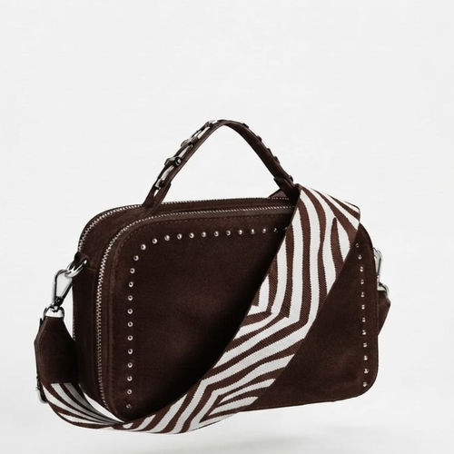Bandolera Verona Símil Cuero Mujer - chocolate - Pascalle