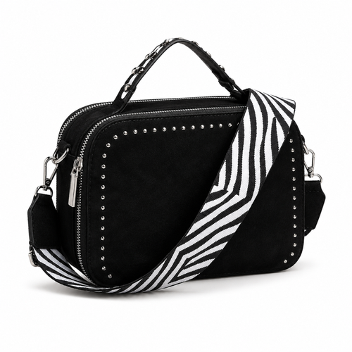 Bandolera Verona Símil Cuero Mujer - black - Pascalle