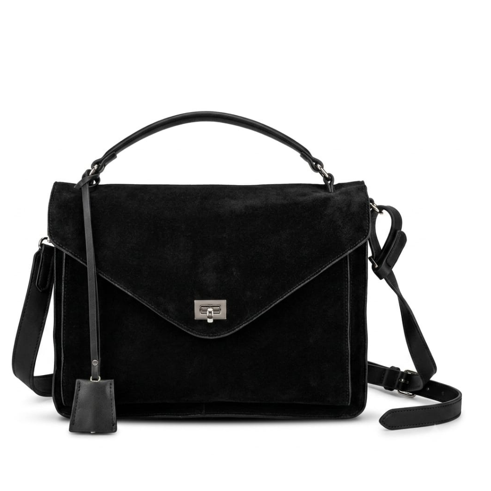 Cartera París Gamuza Premium - black - Pascalle