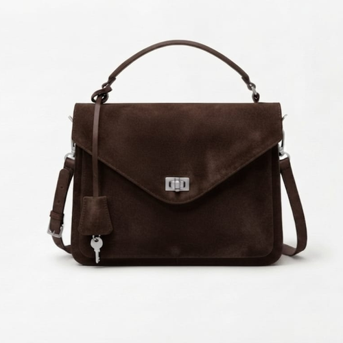 Cartera París Gamuza Premium - cafe - Pascalle