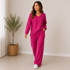 Conjunto Lanilla Magnolia Mujer - fucsia - Pascalle