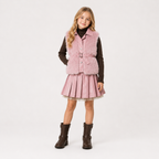 Conjunto Infantil Elegance  3 Piezas con Abrigo Faux Fur