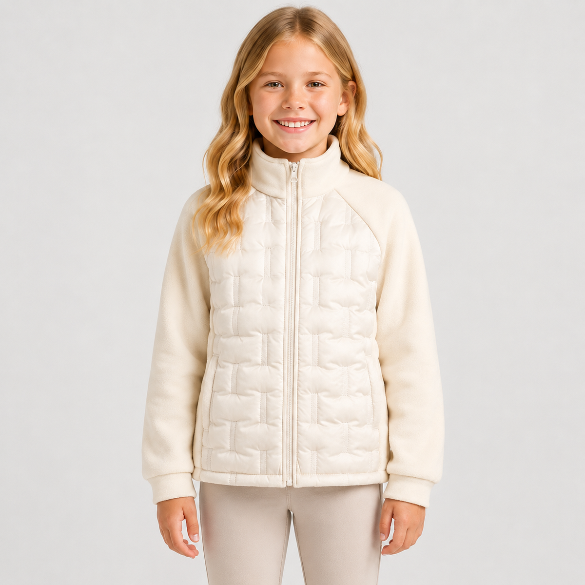Polerón Infantil Acolchado Soft Polar para Niña