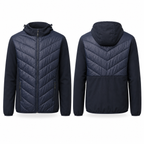 Chaqueta Híbrida Outdoor Hombre con Capucha - Azul Marino - XXL | Pascalle