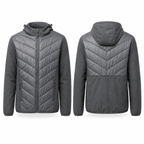 Chaqueta Híbrida Outdoor Hombre con Capucha - Negro - L | Pascalle