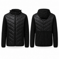Chaqueta Híbrida Outdoor Hombre con Capucha - Negro - XL | Pascalle