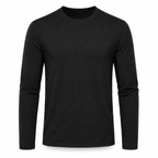 Camiseta Manga Larga de Algodón Hombre - Negro - L/XL | Pascalle