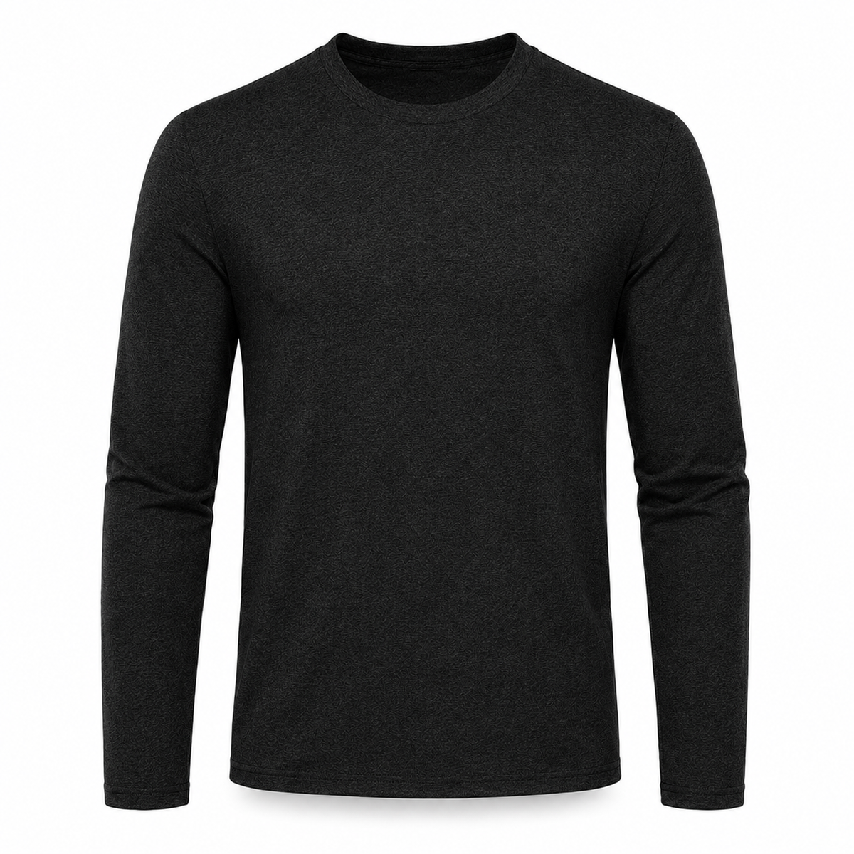 Camiseta Manga Larga de Algodón Hombre - Negro - L/XL | Pascalle