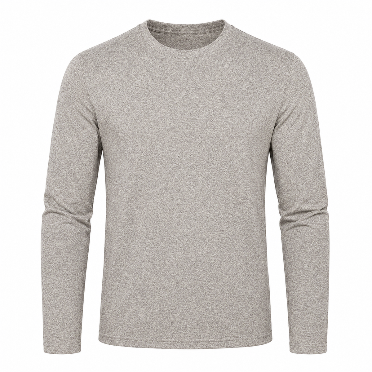 Camiseta Manga Larga de Algodón Hombre - Celeste Jaspe - L/XL | Pascalle