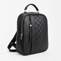 Mochila Negra Matelassé Mujer