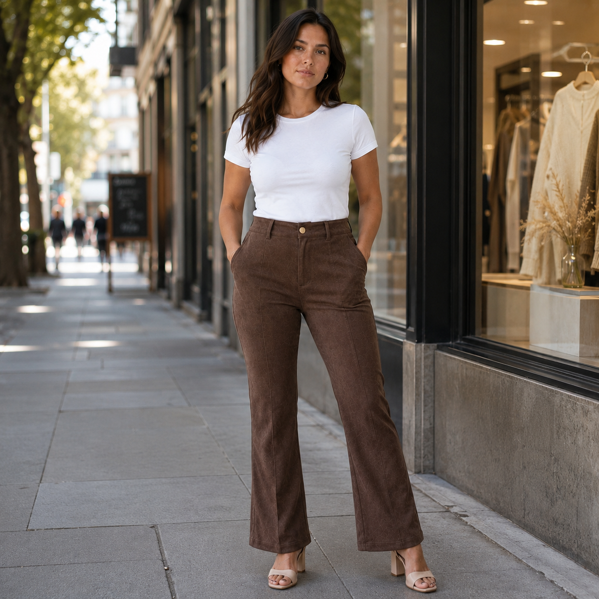 Pantalón Praga Moka - l - Pascalle