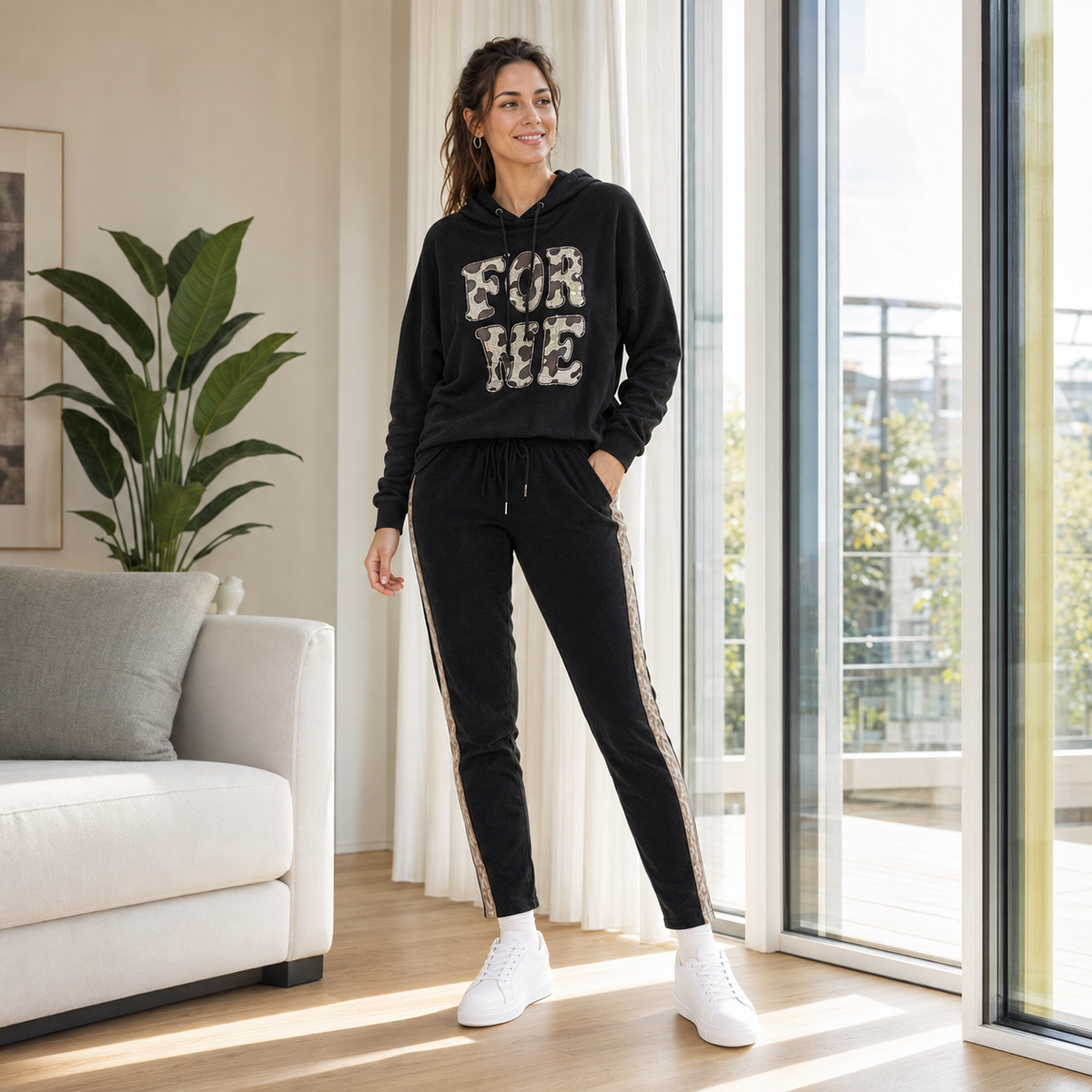 Jogger Plush Mujer Talla Estándar | Pascalle