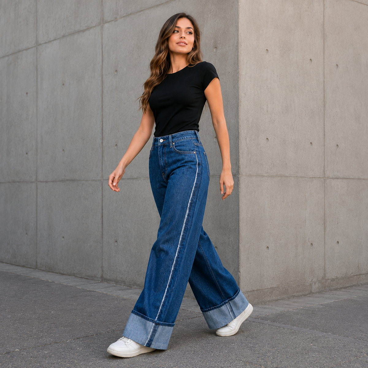 Jeans Palazzo Valeri - m - Pascalle