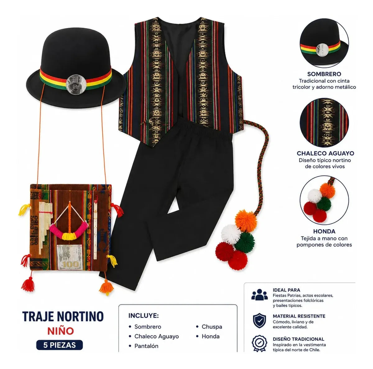 Traje Nortino Niño Completo