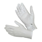 Guantes Blancos Talla Grande con Botón