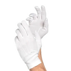 Guantes Blancos Talla Grande con Botón