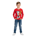 Polera infantil de algodón estampada para uso diario