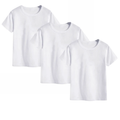 Camisetas manga corta 100% algodón para uso escolar
