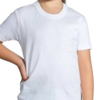 Camisetas manga corta 100% algodón para uso escolar