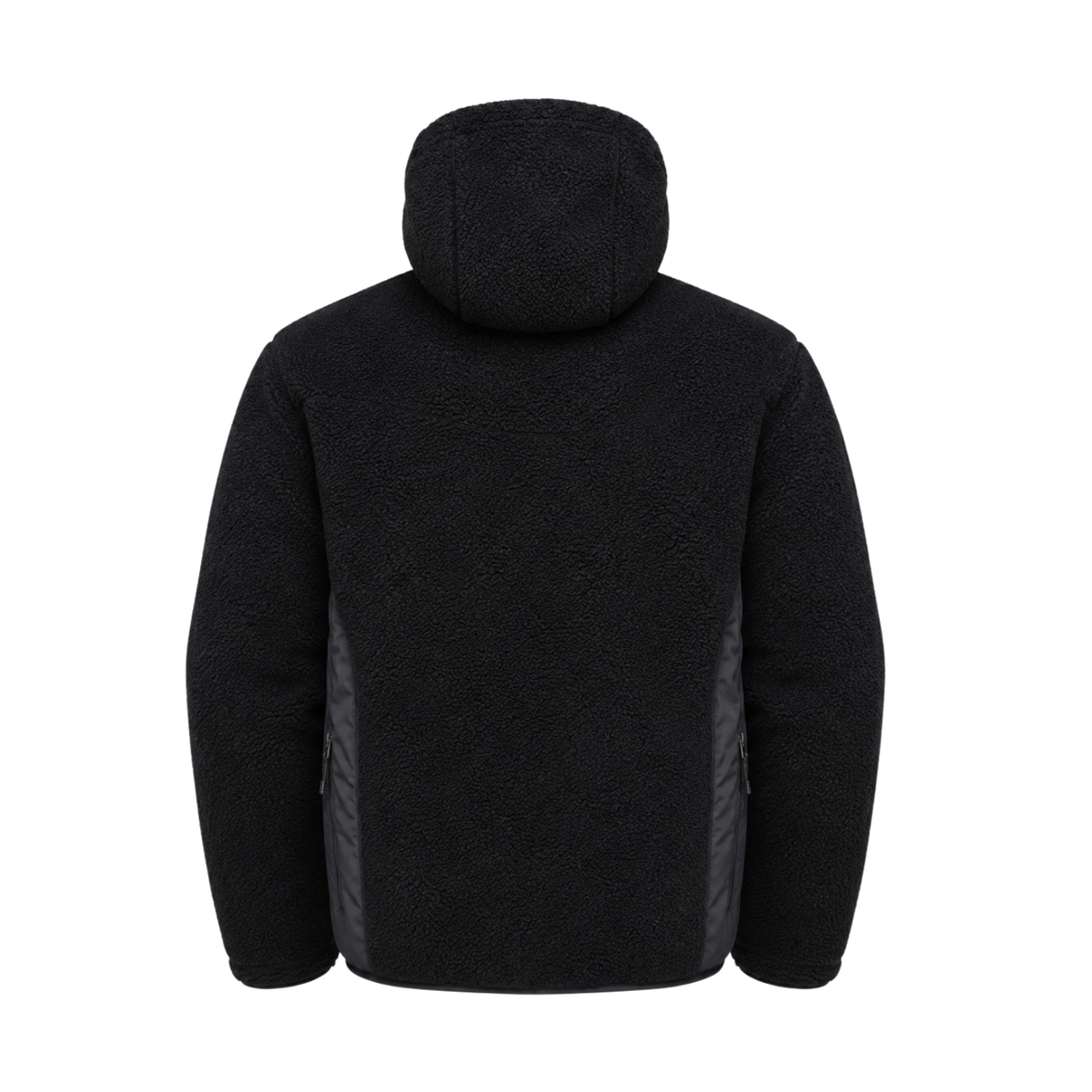 Chaqueta Polar Sherpa Hombre con Capucha - Negro - XXL | Pascalle