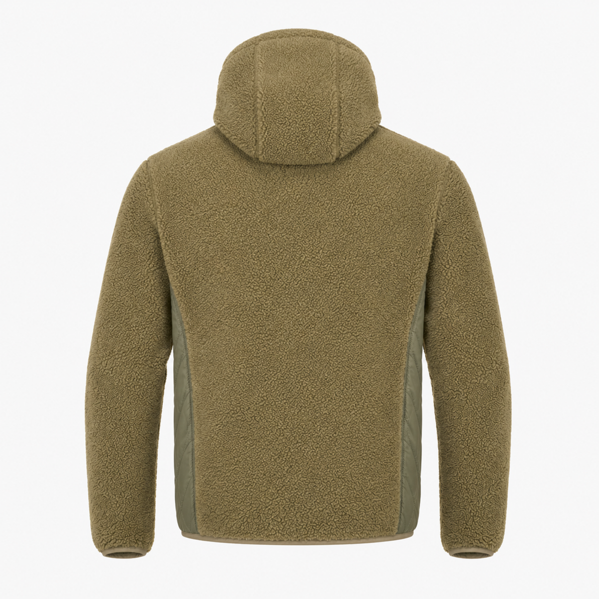 Chaqueta Polar Sherpa Hombre con Capucha - Verde Oliva - L | Pascalle