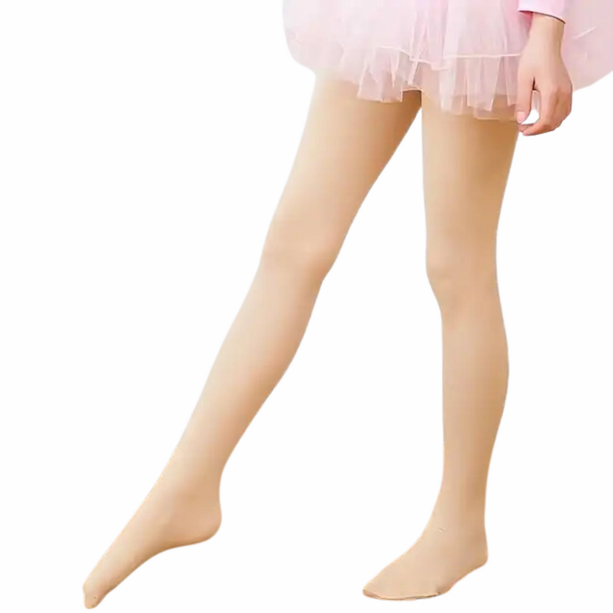 Pantyhose Escolar Nude y Blanco