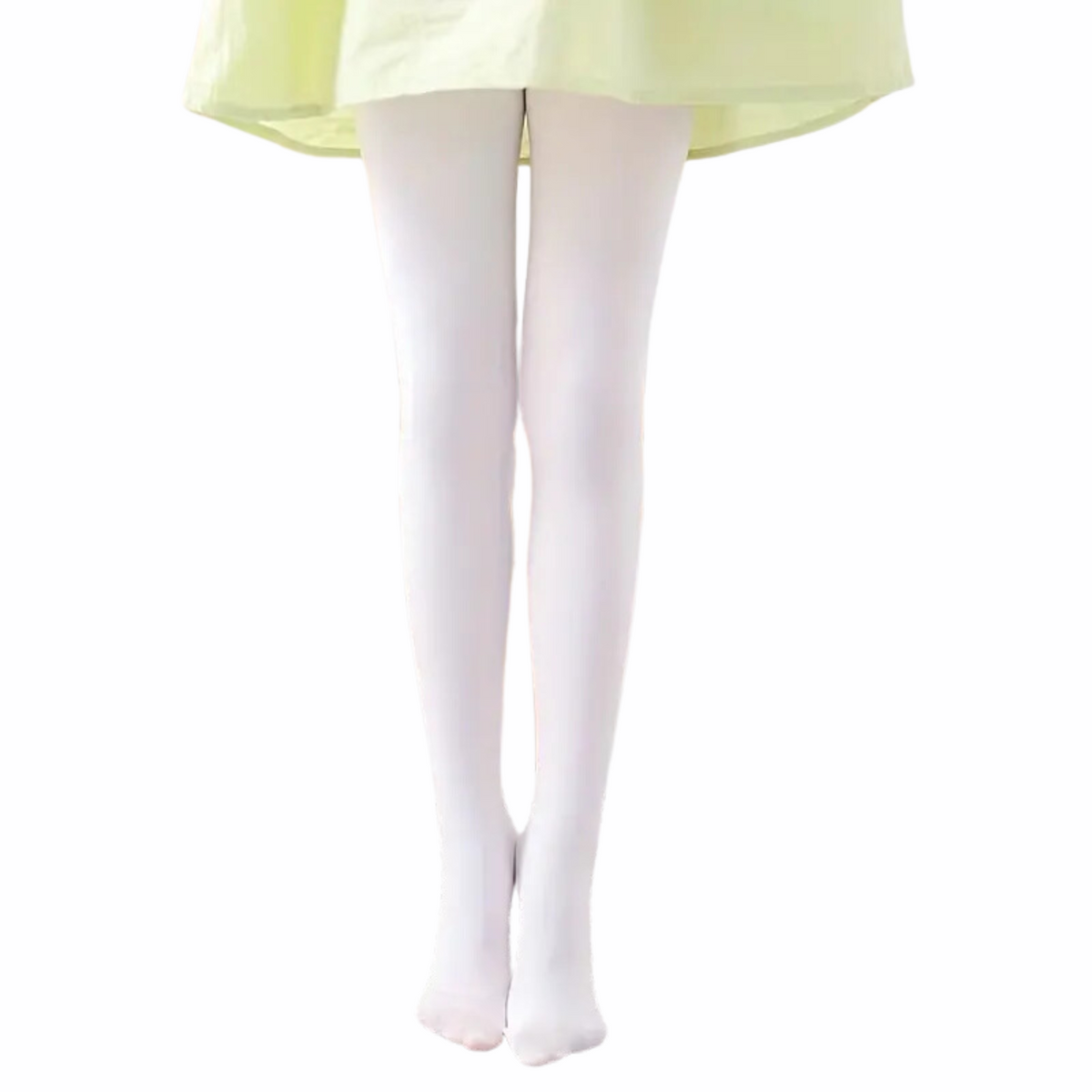 Pantyhose Escolar Nude y Blanco