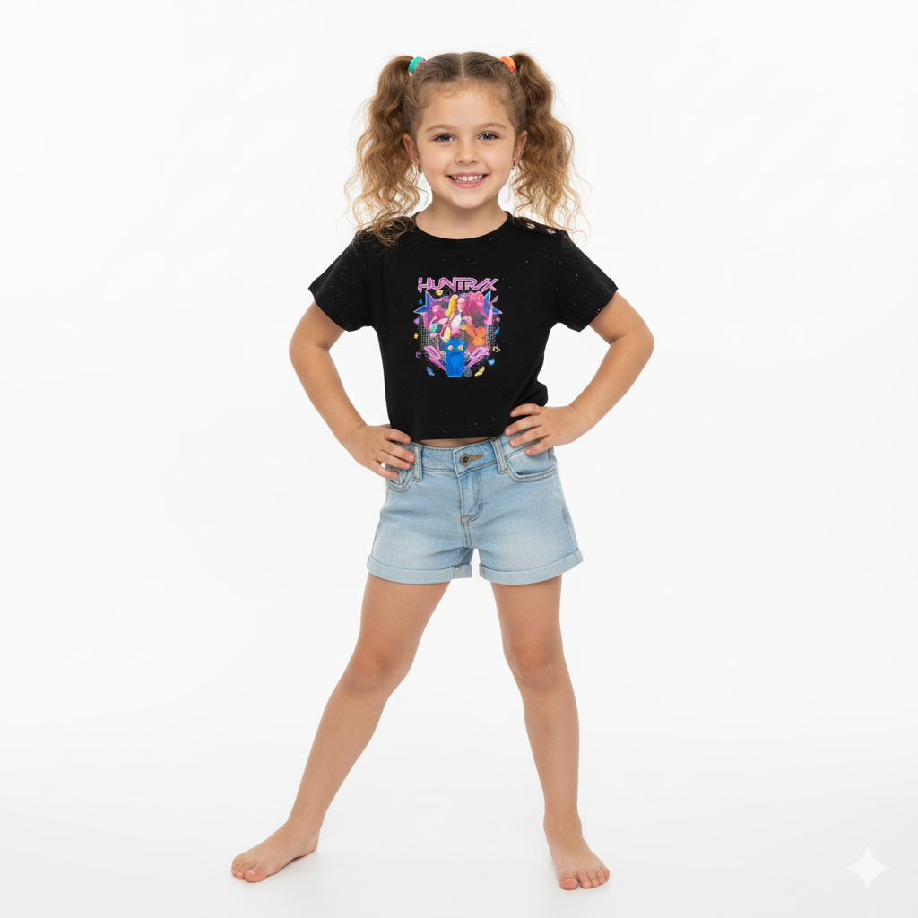 Polera Infantil K-Pop Huntrix Star Power 4 La Pascalle