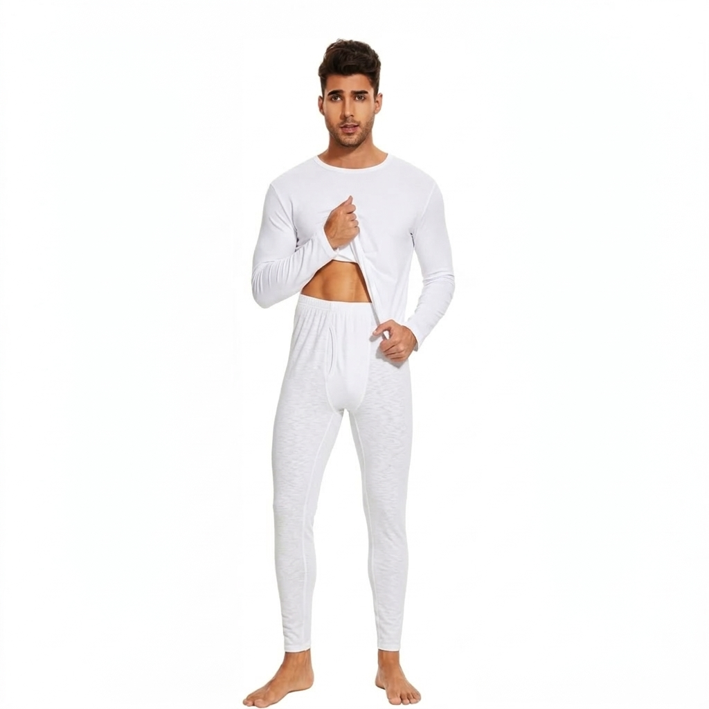 Calzoncillo Térmico de Algodón Hombre - Blanco - XL | Pascalle