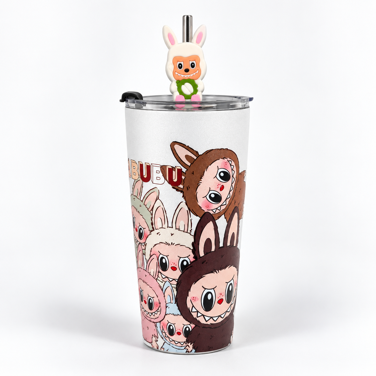 Vaso Térmico Metálico Labubu con Bombilla + Toalla de Playa de Regalo
