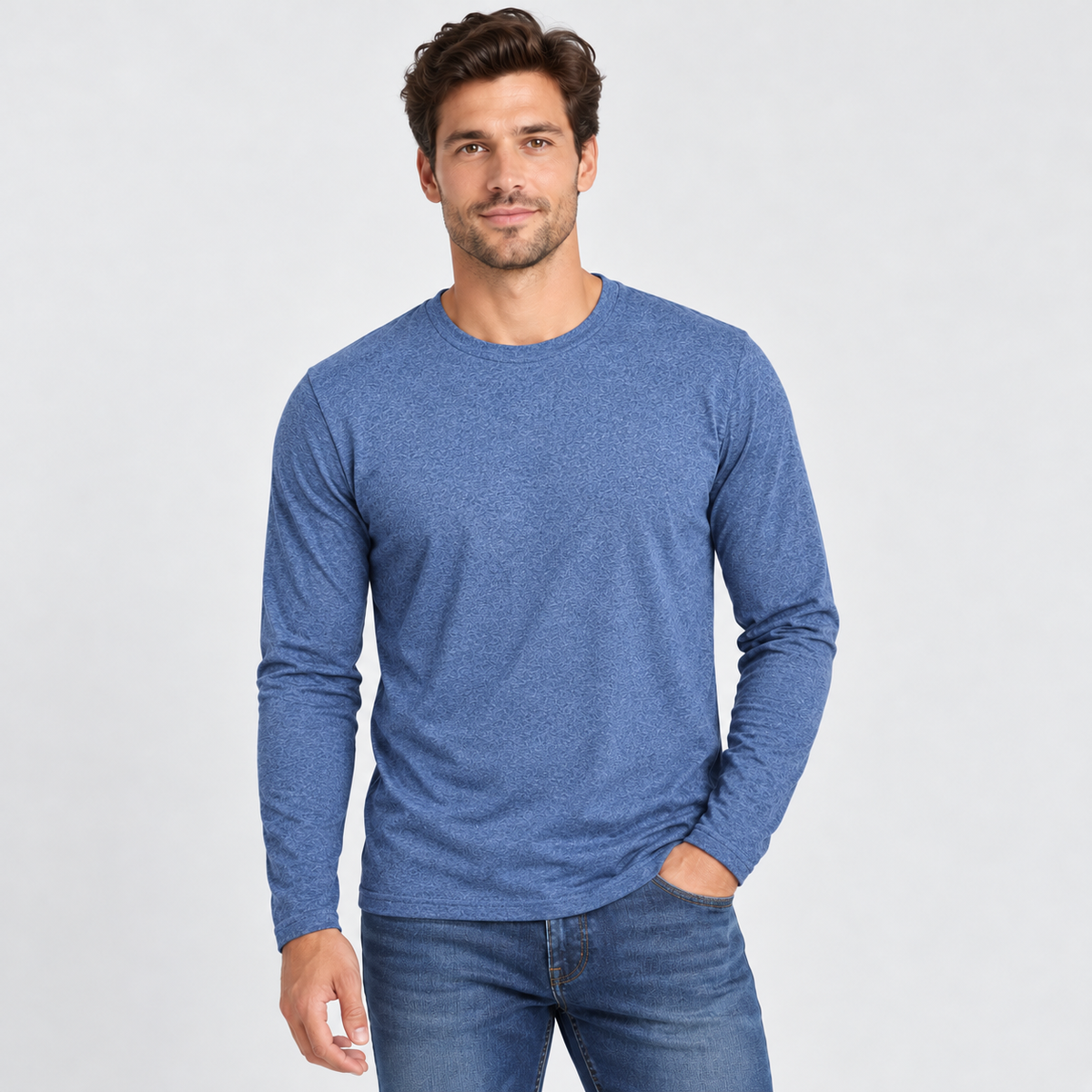 Camiseta Manga Larga de Bambu Hombre