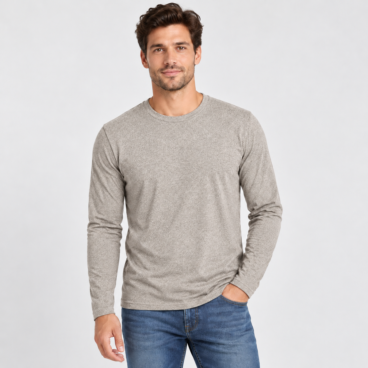 Camiseta Manga Larga de Bambu Hombre