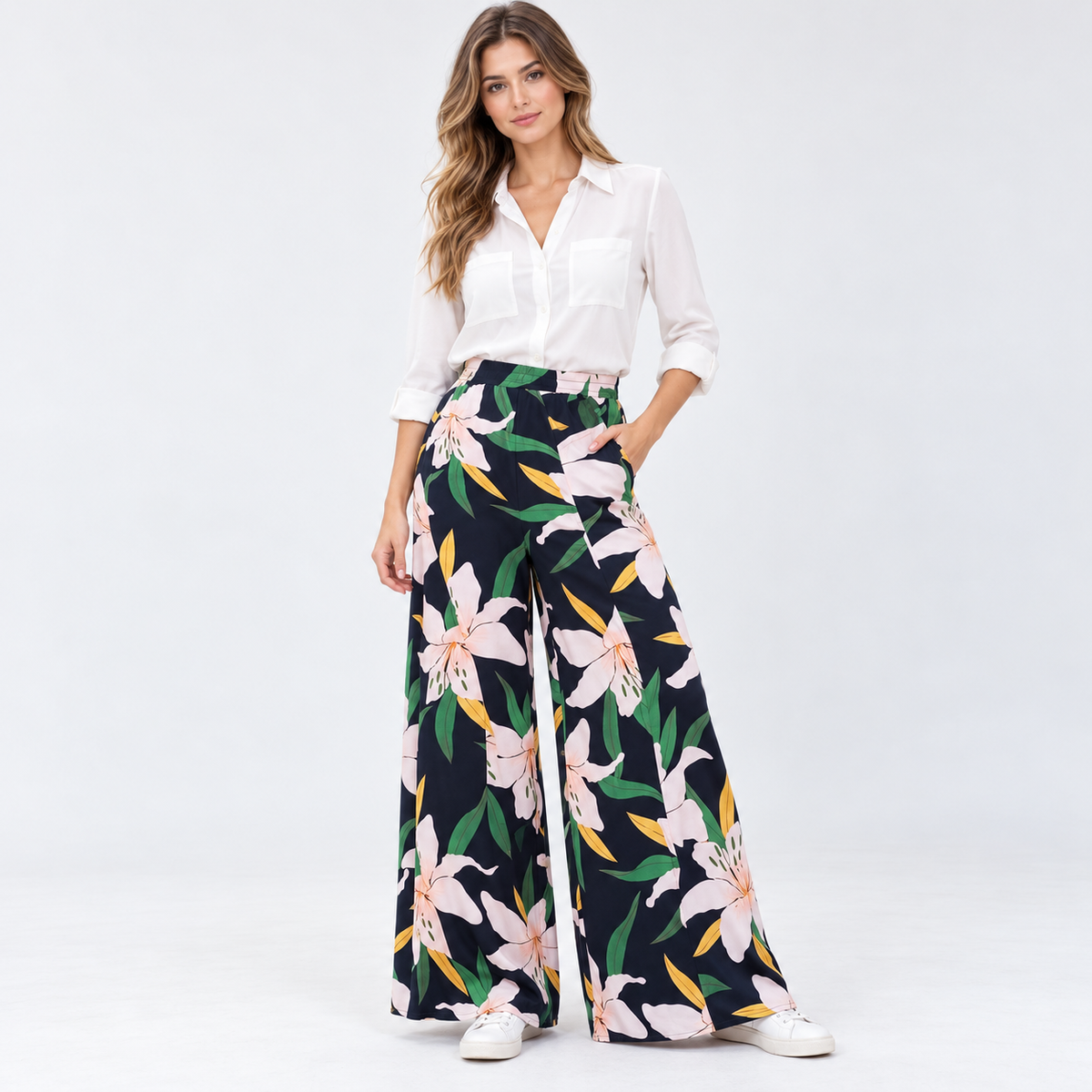 Pantalón Palazzo Mujer de Viscosa