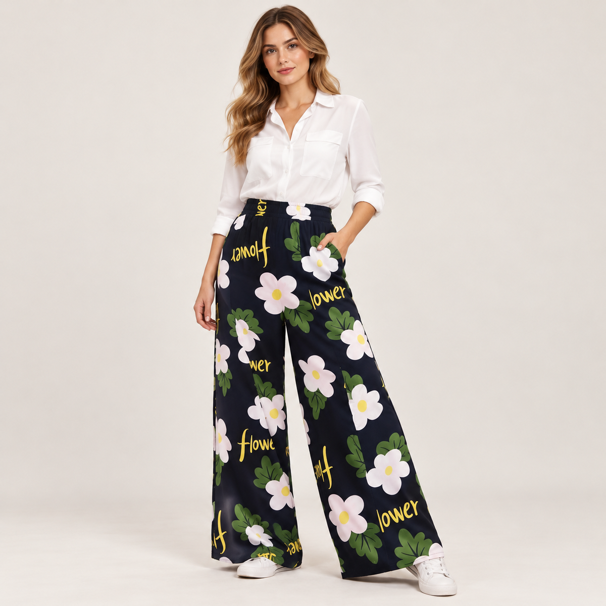 Pantalón Palazzo Mujer de Viscosa