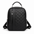 Mochila Negra Matelassé Mujer