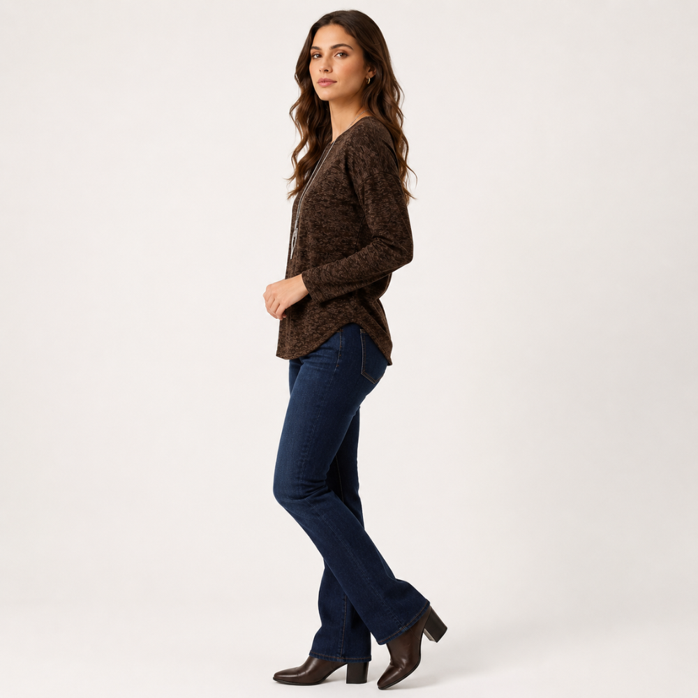 Polera Antonia con Colgante Corazón - l - Pascalle