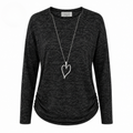 Polera Antonia con Colgante Corazón - l - Pascalle