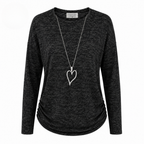 Polera Antonia con Colgante Corazón - l - Pascalle