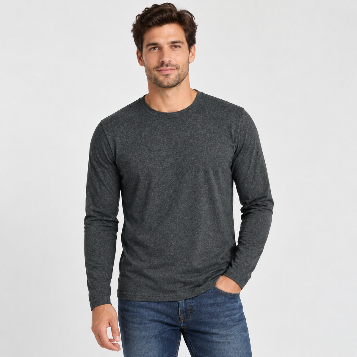 Camiseta Manga Larga de Bambu Hombre