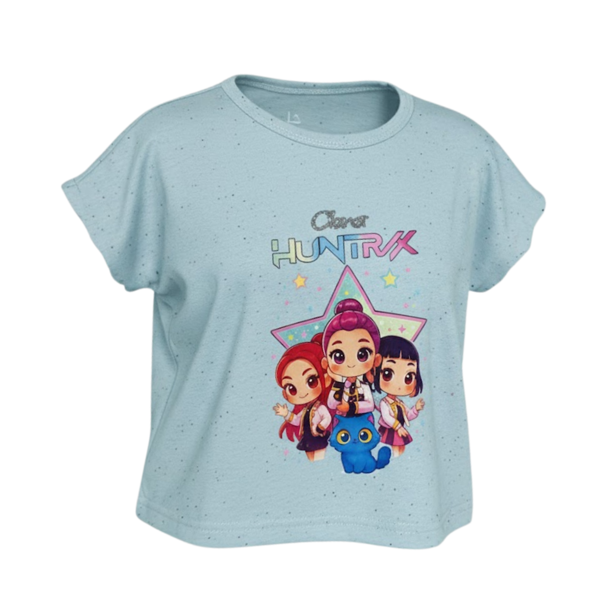 Polera Infantil Huntrix Star Manga Volante 6 Rosado La Pascalle