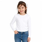 Camiseta manga larga infantil Pascalle blanca vista frontal