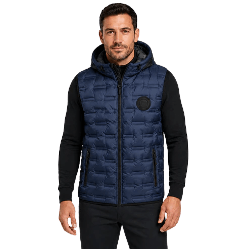Chaleco Puffer Hombre con Capucha