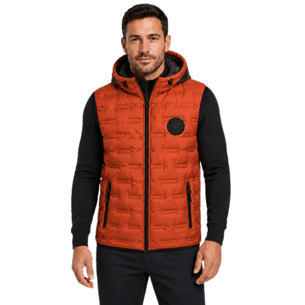 Chaleco Puffer Hombre con Capucha - Azul Marino - S | Pascalle