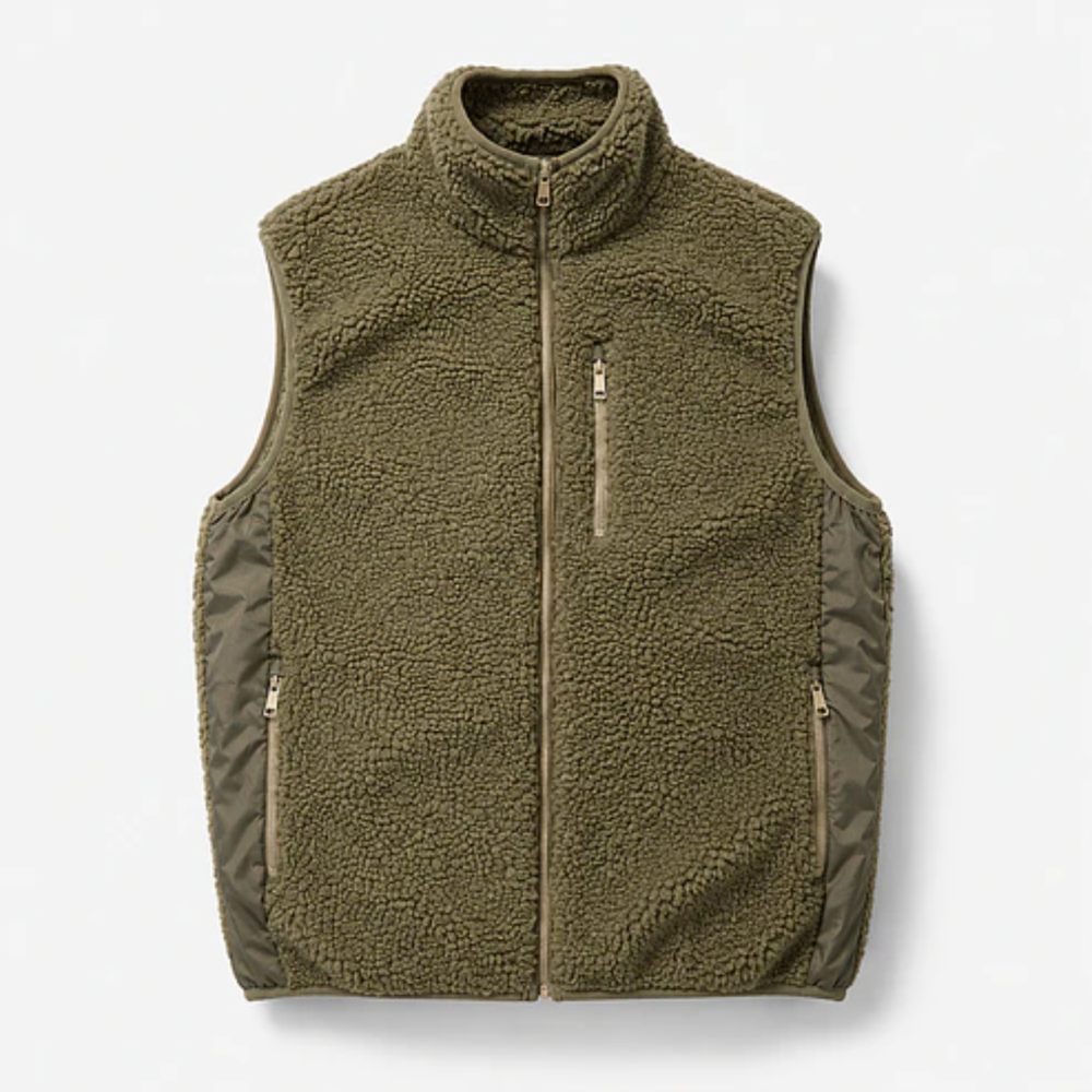 Chaleco Sherpa Hombre Forrado - Verde Oliva - XL | Pascalle