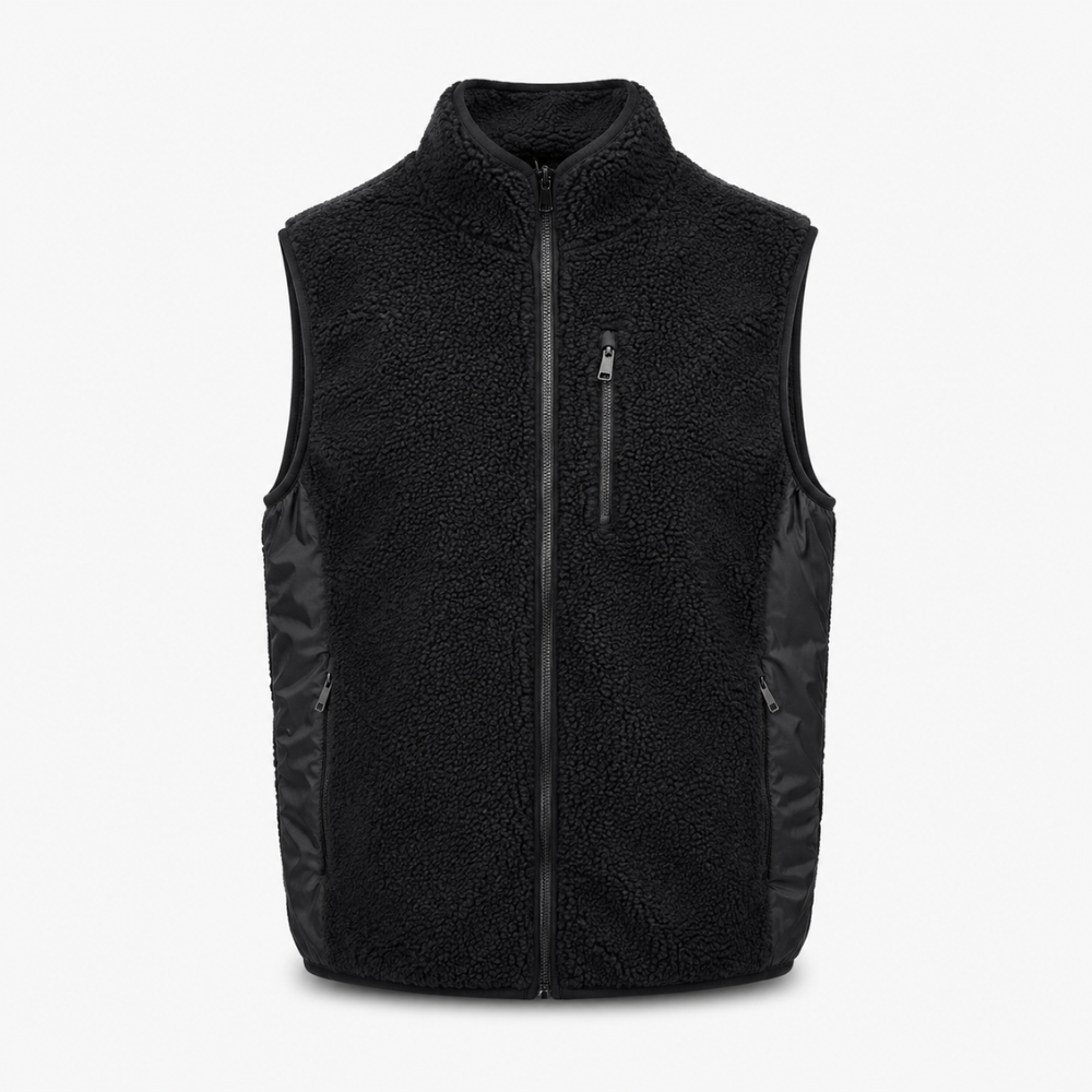 Chaleco Sherpa Hombre Forrado - Negro - L | Pascalle
