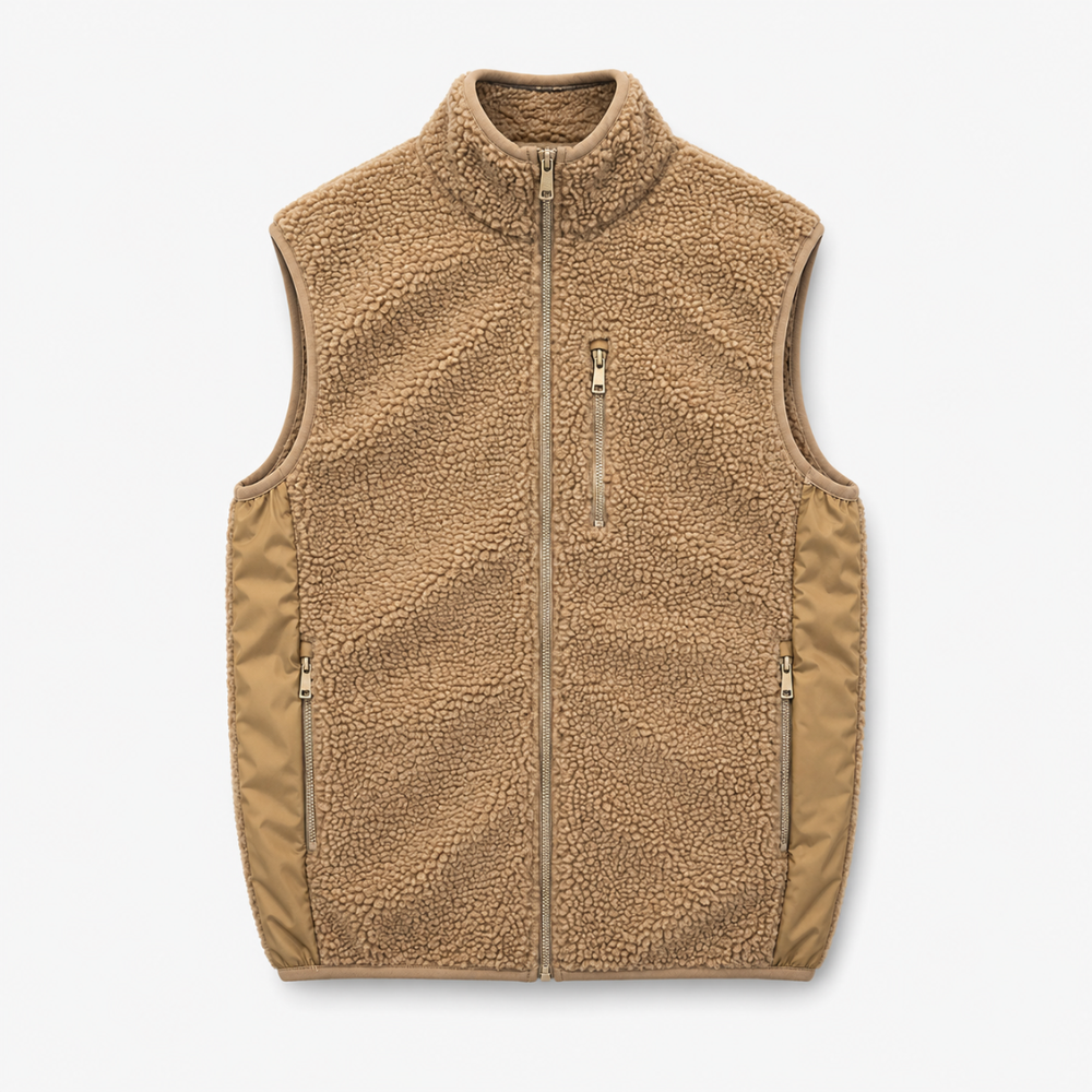 Chaleco Sherpa Hombre Forrado - Beige - XL | Pascalle