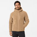 Chaqueta Polar Sherpa Hombre con Capucha - Beige - M | Pascalle